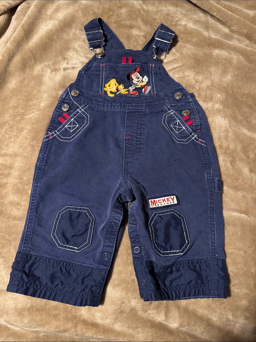 Mickey Mouse embroidered overalls size 12 month